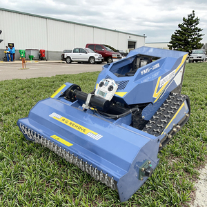 <span class=keywords><strong>Robot</strong></span> tondeuse à chenilles en caoutchouc pour petites surfaces, idéal pour vergers et talus de rivière, avec capacité de rotation à 360 degrés - Product Image 3