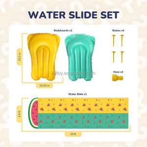 Tapis de jeu aquatique gonflable pour jardin, toboggan aquatique en forme de fruit, jouet d'été à pulvérisation d'eau, tapis de jeu extérieur pour gazon, toboggan aquatique pastèque - Product Image 5