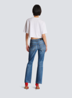 Damen individuelles Logo Streetwear Boxy Fit schwergewicht 100 % Bio-Baumwolle T-Shirt sexy Bildschirmdruck zugeschnittenes T-Shirt