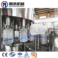 Machine de remplissage d'eau en bouteille de 5 gallons, équipement automatique d'embouteillage d'eau pure et minérale