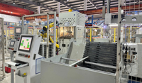 Ligne de production de tiges de repose-tête de voiture CNC avec machine de cintrage de tubes, alimentation automatique, détection de soudure et transfert robotisé