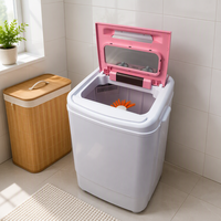 Lave-linge portable mini électrique OEM 200W à cuve unique pour chaussettes, sous-vêtements et vêtements de bébé