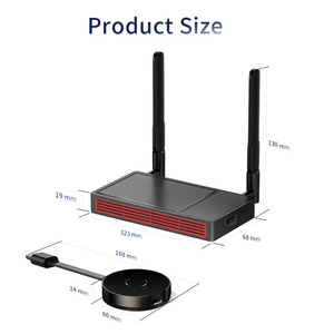 Adaptor Nirkabel Dongle, Penerima Pemancar HD Jangkauan Jauh, Dongle WiFi 4K Ultra HD, Tampilan <span class=keywords><strong>Video</strong></span> Streaming - Product Image 5