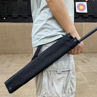 AF Archery – Carquois double tube noir, porte-flèches léger à fixer à la taille pour arc classique, arc à poulies et tir à l'arc traditionnel