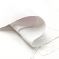 Tissu de rembourrage blanc en Polyester, imitation lin, vente en gros, 250 g/m², pour impression par Sublimation