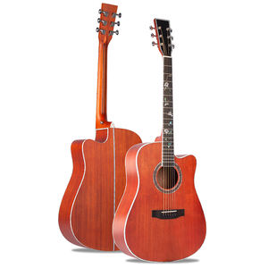 Chitarra Acustica Nastar NA-4129N 41 Pollici per Principianti, Top in Abete, Manico in Mogano, Finitura Opaca, 6 Corde in Rame, Facile da Usare, Nera - Product Image 5