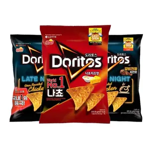 Koreaanse Doritos Kaas Gebakken Kip Gearomatiseerde Nacho 'S Snacks Kaas Gearomatiseerde Chips Exotische Snacks