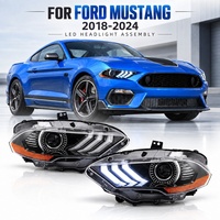 Faro a LED PCS-H21 RGB con cambio colore DRL per Ford Mustang S550 GT Facelift 2018-2023, lampada proiettore a doppio fascio