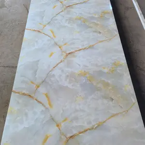 High Glossy Pvc Marble Plastic Sheet Uv Flat Board For Interior Decoration