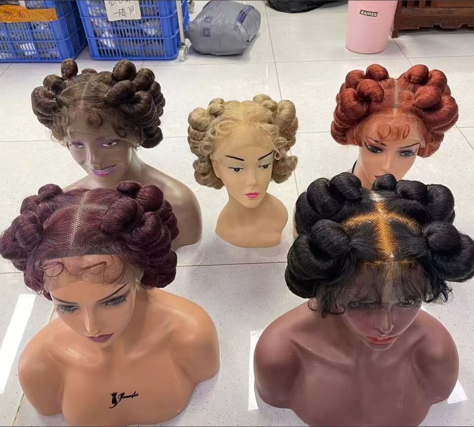 Wholesale Cheap Synthetic Braided Wigs Full Lace Wig Factory Price Heat Resistant Fibre Synthetic Wigs