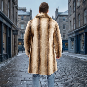 Manteau en fausse fourrure réversible, imperméable, chaud et écologique pour homme, idéal pour l'hiver - Product Image 3