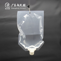 Pochette Doypack en plastique transparente à bec verseur, monomatériau, anti-fuite, avec trou de suspension, directement de l'usine
