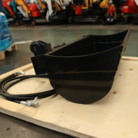Mini Excavator 360 °   Alat Perata Bucket Hidrolik yang Dapat Disesuaikan, 360 °   Bucket yang Dapat Disesuaikan Sudutnya, Penggulingan Hidrolik