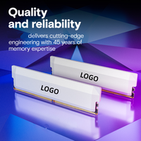 Kit de RAM DDR5 blanc 32 Go (2x16 Go) CL36 6000 MHz 5600 MHz 5200 MHz 4800 MHz UDIMM pour jeux