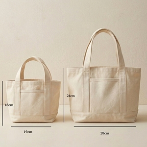 Sac fourre-tout mini en toile robuste personnalisé, de haute qualité, pour courses, en coton vierge, avec logo imprimé - Product Image 2