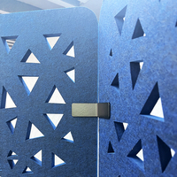 Paravent en polyester insonorisant, cloisons mobiles, écrans acoustiques de bureau, modules extensibles, panneaux d'art