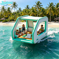 Jooloog Nouveau Design Forme Carrée avec EVA Antidérapant Bateau Gonflable Électrique pour Loisirs