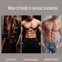 Traje de Músculos Falsos de Silicona con Aspecto de Piel Natural, Cuerpo Musculoso, Ajuste Europeo, Brazos y Pecho Esculpidos, para Disfraces de Halloween y Cosplay