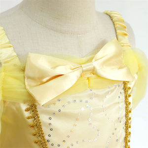 Costume de film télévisé pour filles enfants en vente chaude pour Halloween La <span class=keywords><strong>Belle</strong></span> et la Bête Princesse Fête Déguisement - Product Image 4