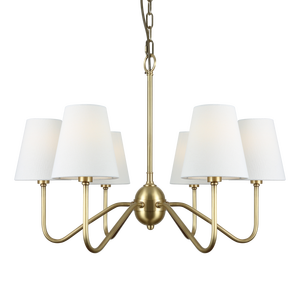 Living Room Brass Chandelier Simple Design Multiple <b>Light</b> Holders Home <b>Dining</b> Room Bedroom Ceiling Hanging Copper Pendant <b>Light</b> - Product Image 4
