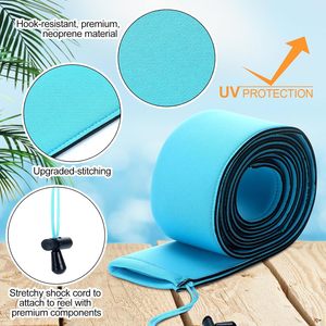 שרוול כיסוי חכה באורך 12 מטר איכותי, עמיד למים, נייד, עשוי ניאופרן להגנה על חכה - Product Image 2