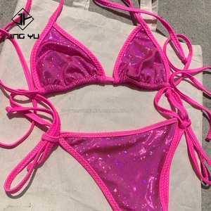 Trajes de Baño para Niñas, Bikini Personalizado, Conjunto de Bikini, Bikini de Tanga, Trajes de Baño para Mujer, Traje de Baño Personalizado - Product Image 3