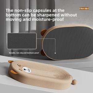 Verschleiß festes, nicht schuppen des Katzen kratz brett Integriertes ovales Sisal-Klauen-Schleif nest für Katzen Produkt Cat Trees <span class=keywords><strong>Scratcher</strong></span> - Product Image 4