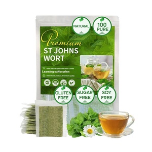 OEM/ODM, Bajo MOQ, Bolsas <span class=keywords><strong>de</strong></span> Polvo Herbal Calmante y Adelgazante <span class=keywords><strong>de</strong></span> Té <span class=keywords><strong>de</strong></span> Erva <span class=keywords><strong>de</strong></span> San Juan y Forsythia Pura y Natural, Apoyo al Bienestar - Product Image 1