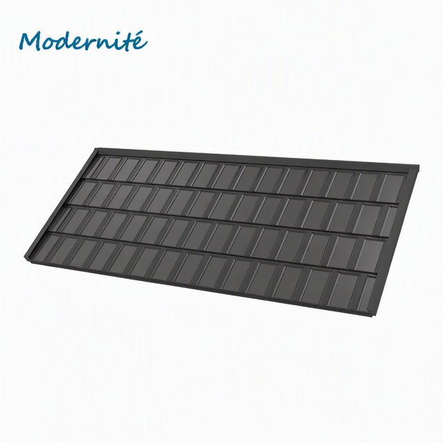 Eco-Friendly BIPV Solar Roof Tile Double Glass 12W CdTe Solar Panel Solar Shingle for Green Building High Snow Load Capacity
