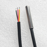 Sensor Digital de Alta Precisión para Sensor de Temperatura DS18S20 con Sonda de Acero Inoxidable/Cobre y Montaje por Soldadura