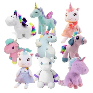 Pink Unicorn Teddy Bear Plush Soft Toy Cute Kids Gift Custom Unicorn Stuffed Animal Plush Toy Doll