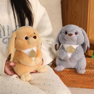 Venta al por Mayor de Peluches Personalizados de <span class=keywords><strong>Conejitos</strong></span> Marrones/<span class=keywords><strong>Grises</strong></span> con Orejas Largas, Súper Suaves, 23 cm, MEIWEN OEM/ODM, para Diversas Ocasiones - Product Image 4