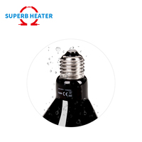 Haute qualité et longue durée de vie 50W 60W 75W 100W 150W lampe chauffante en céramique reptile radiateur usine de chauffage électrique avec CE ROHS