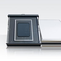 Boîte de toit rigide pour pick-up, design moderne, en alliage d'aluminium de qualité VR, ventilateur solaire en acier inoxydable, pour 2 personnes, haute performance