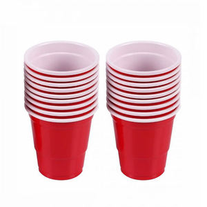 Vasos de Chupito Desechables de Plástico Rojo de 2 oz DD2146, Aptos para Contacto con Alimentos, Logotipo Personalizado, para Fiestas - Product Image 1
