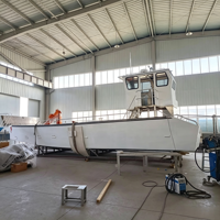 Barge de débarquement en aluminium de 15 m (50 pieds) avec excavatrice pour le transport de marchandises et la pêche
