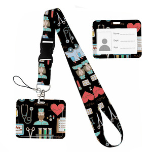 Lanyards de Poliéster Lailina 2026 para Médicos y Enfermeras con Gancho para Tarjetas de Identificación y Porta Tarjetas - Product Image 2