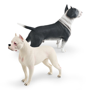 Modelo de simulación de animales de compañía transfronterizo para educación científica y cognitiva infantil, juguete decorativo de perro <span class=keywords><strong>Dogo</strong></span> Bull Terrier - Product Image 5