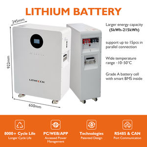 LITHTECH 48V 200Ah 300Ah 전원 벽 리튬 이온 <span class=keywords><strong>UPS</strong></span> 팩 가정 에너지 저장 15KW 10KW 태양 광 발전 시스템 51.2V Lifepo4 배터리 - Product Image 3
