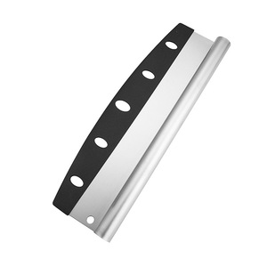 Pizza <b>Cutter</b> Stainless Steel 8-9.9 In Half Moon Blade With <b>Edge</b> Curling Handle For Pizza Slicing Kitchen Knife - Product Image 2