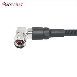 موصل ذكر من النوع N بزاوية قائمة (RA) إلى موصل ذكر PL259 UHF، مع مشبك تثبيت فائق المرونة مقاس 1/2 بوصة، كابل توصيل هيلياكس سوبرفلكس مقاس نصف بوصة - Product Image 3
