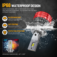 Phare LED de voiture HYNBYZJ 140W, ampoule de phare LED H4, 12V 18000LM, faisceau haut et bas, phare LED H4, H11, 9005, 9006