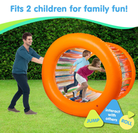 Activités de plein air Roue gonflable de 65 pouces de diamètre pour enfants et adultes, jeux gonflables pour toute la famille