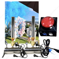 Écologique Électronique Noir Télécommande Confettis Poudre Canon En Plein Air Partie Popper Spray pour Mariage Nouvel An Feux D'artifice