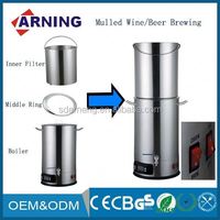 Bière électrique Mash Tun Beer Maker Acier inoxydable Home Brewing Fermentation Beer Equipment Brewery