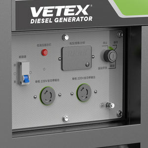 גנרטור דיזל שקט נייד VETEX 8 קילוואט, מנוע נחושת ללא פחמים, התנעה עצמית, אספקת חשמל לגיבוי - Product Image 6