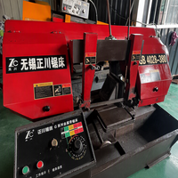 Machine à scier à ruban métallique à coupe angulaire de 45 degrés, capacité de coupe de 280 mm pour le travail industriel des métaux