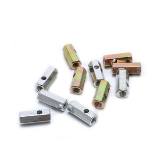 Écrous de fixation hexagonaux pour supports de câbles à fibres optiques, supports de projecteurs, en acier au carbone plat zingué, grade B, niveau 4.8 - Product Image 1