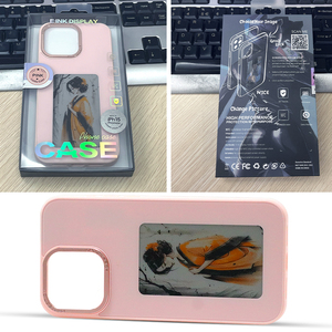 NFC Phụ kiện điện thoại E-ink màn hình điện thoại thông minh trường hợp DIY điện thoại di động hiển thị trường hợp cho iPhone 16 15 14 13 Pro Max vài ảnh - Product Image 5