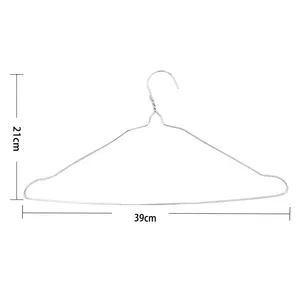 Metalen Draad Kleding Hangers Custom Droge Kleding Mentale Hangers Shirt Hanger Lage Prijs Bulk Groothandel Gegalvaniseerd Draad